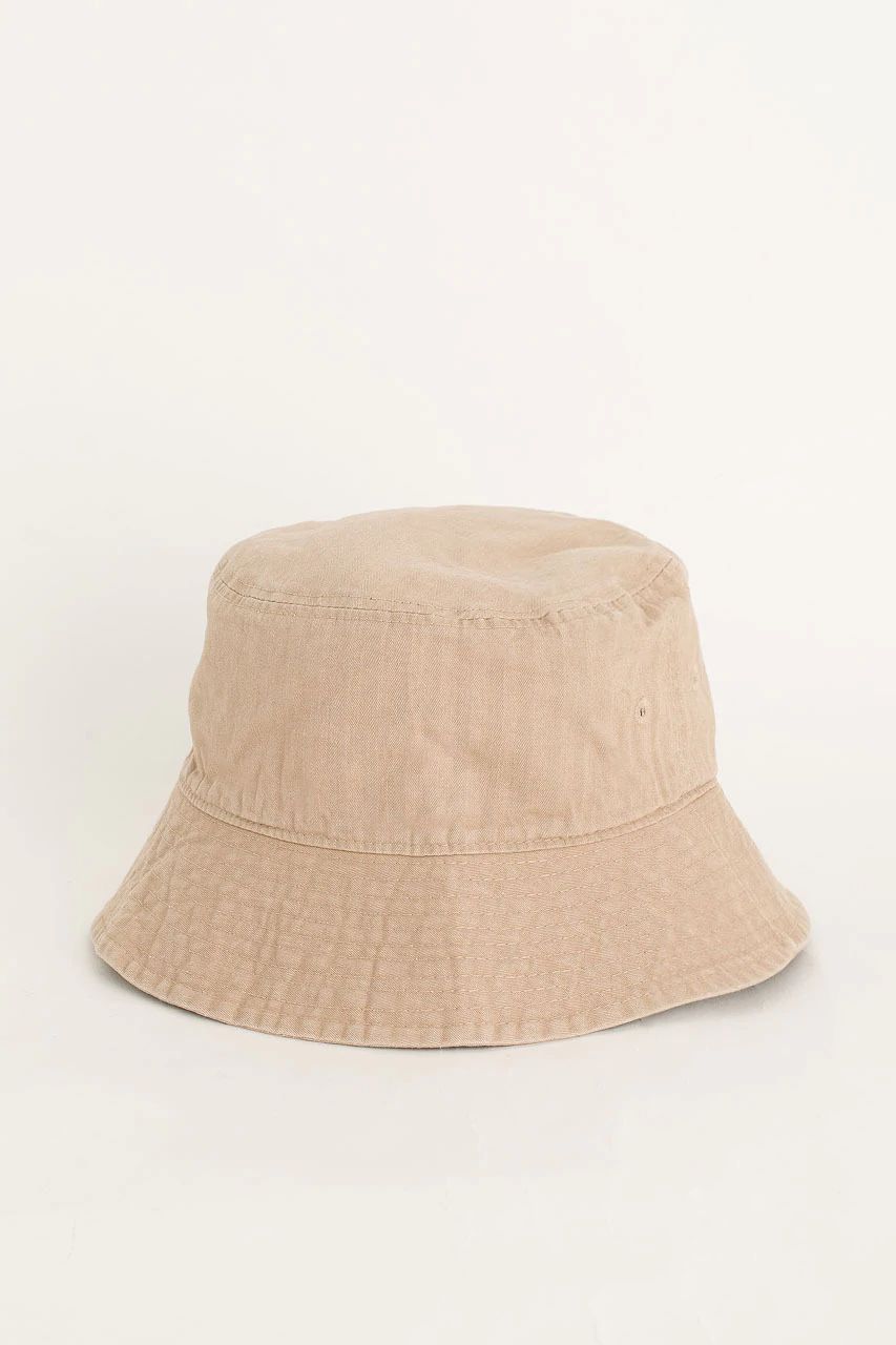 Beige Bucket Hat